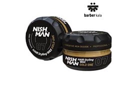 ژل واکس مو نیشمن Nishman Gold One شماره 07 مشکی 150 میل