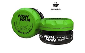 کرم حالت دهنده مو نیش من مدل Nish Man  M2Argile Coiffante Keratin با فرمولاسیون غنی از کراتین
حجم150mil