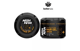 ژل مو نیش‌من آرگان 5+ یک حالت‌دهنده حرفه‌ای با قدرت نگهدارندگی بالاحجم300ml