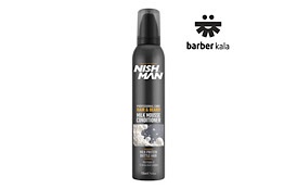 موس نرم‌کننده NISH MAN Milk Mousse Conditioner یک محصول مراقبتی حرفه‌ای برای مو و ریش‌های خشک، شکننده و آسیب‌دیدهحجم200ml