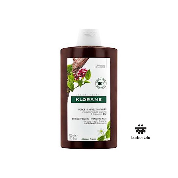 شامپو تقویت‌کننده و ضدریزش کلوران مدل Quinine & Organic Edelweiss حجم 400 میل