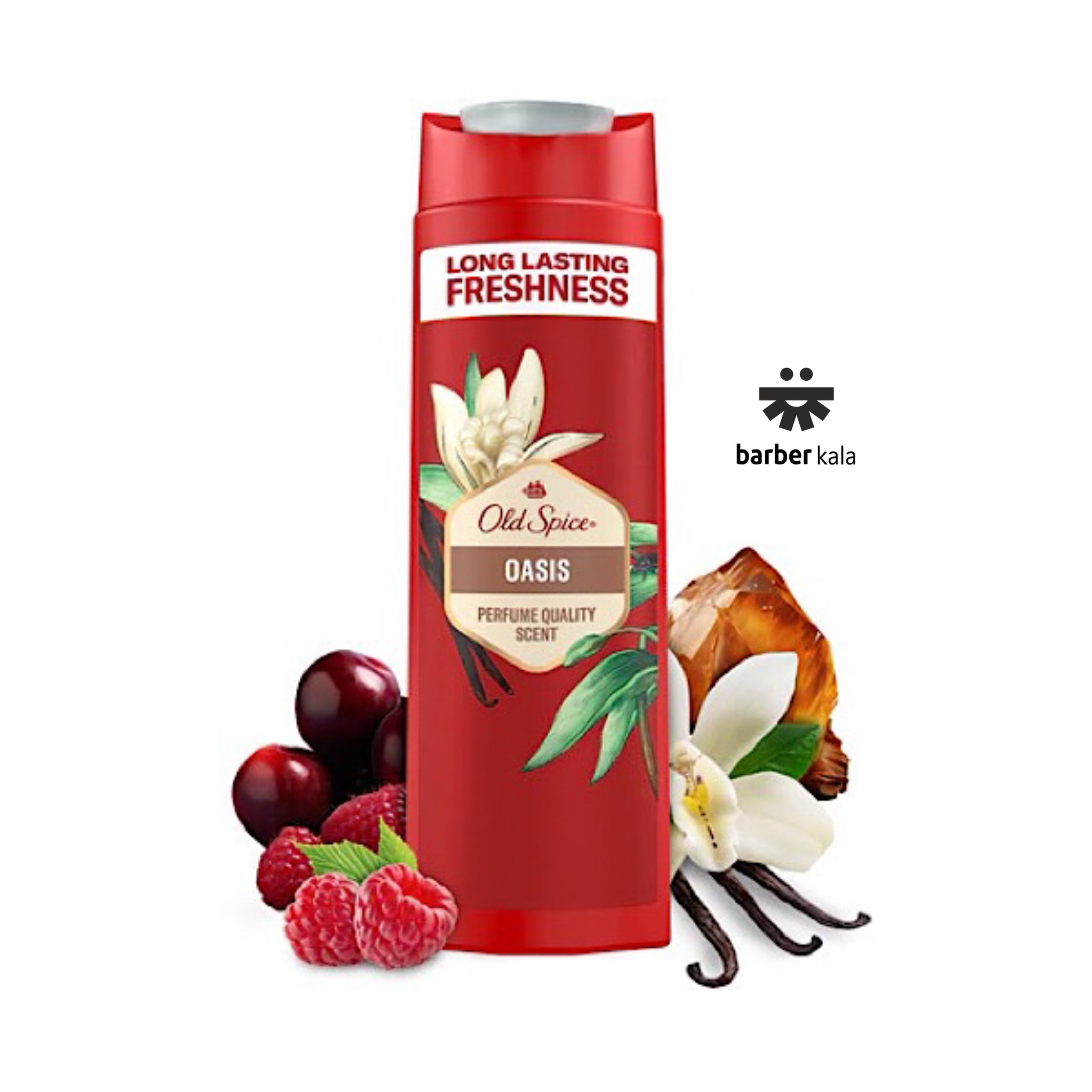 شامپو ۳ در ۱ اولد اسپایس Oasis با رایحه وانیل دودی، عطری گرم